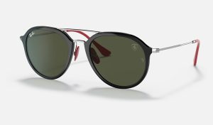 Ray Ban Green Classic G 15 Square Mens Sunglasses Nylon Frame Sunglasses RB4369M
