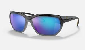 Ray Ban Blue Mirror Sunglasses Womens Square Sunglasses Black Square Sunglasses Nylon Frame Sunglasses RB4366M