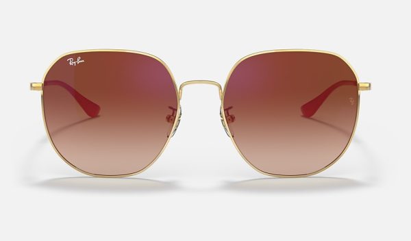 Ray Ban Aviator Mirror Polarized Irregular Frame Sunglasses Mens Metal Sunglasses RB3680D