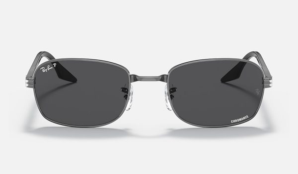 Ray-Ban Metal Sunglasses Pillow Frame Ray Ban Chromance Polarized Solid Sunglasses Lenses RB3690