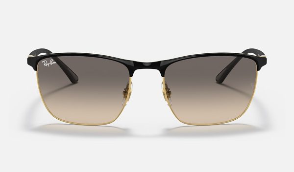Ray Ban Square Polarized Sunglasses Ray Ban Steel Man Sunglasses Gradient Gray Sunglasses RB3686