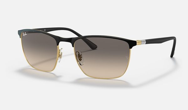 Ray Ban Square Polarized Sunglasses Ray Ban Steel Man Sunglasses Gradient Gray Sunglasses RB3686