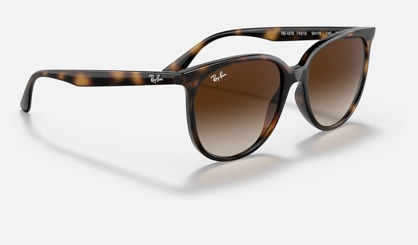 Ray-Ban Injected Sunglasses Womens Square Sunglasses Brown Gradient Sunglasses RB4378