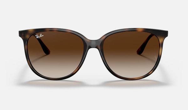 Ray-Ban Injected Sunglasses Womens Square Sunglasses Brown Gradient Sunglasses RB4378