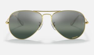 Ray Ban Best Sunglasses Aviator Gradient Sunglasses Double Bridge Chromance RB3025 9196G3