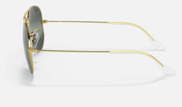 Ray Ban Best Sunglasses Aviator Gradient Sunglasses Double Bridge Chromance RB3025 9196G3