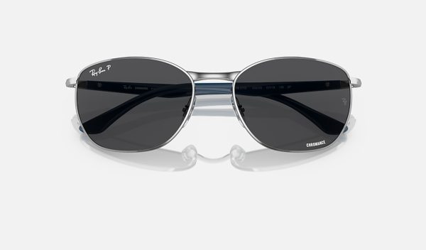Ray Ban Round Metal Gold Pillow Frame Chromance Lenses RB3702