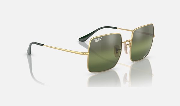Ray Ban Round Metal Sunglasses Square Frame Sunglasses Chromance Lenses Ray Ban Square 1971 RB1971