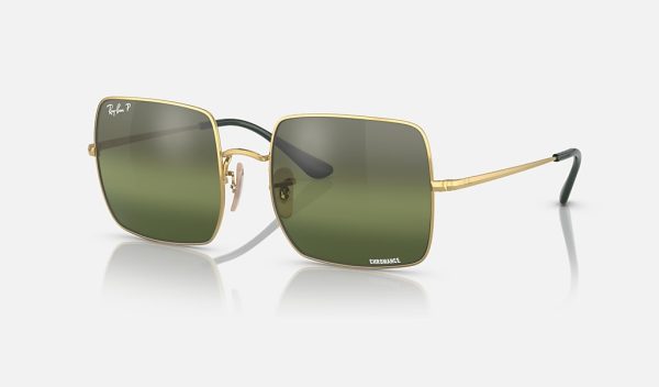 Ray Ban Round Metal Sunglasses Square Frame Sunglasses Chromance Lenses Ray Ban Square 1971 RB1971