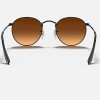 Ray Ban Round Sunglasses Black Ray Ban Blue Mirror Sunglasses ROUND FLASH LENSES GRADIENT