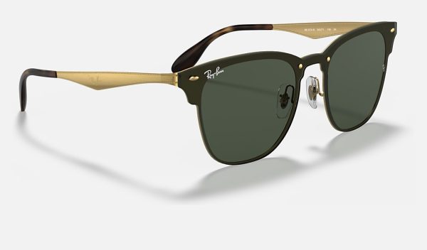 Ray Ban Clubmaster Eyeglasses Ray Ban Clubmaster Green Lens Ray Ban Clubmaster Gold Frame RB3576N