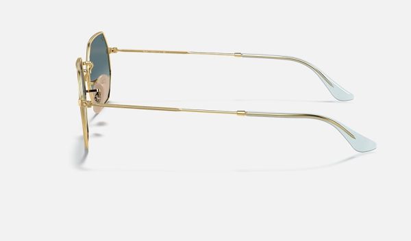 Ray Ban Round Sunglasses Gold Irregular Frame Sunglasses Metal Sunglasses Womens Gradient Prescription Sunglasses RB3556N Octagonal Classic Ray Ban