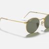Ray Ban Round Metal Ray Ban G15 Polarized Lens Ray Ban Round Sunglasses Gold RB3447
