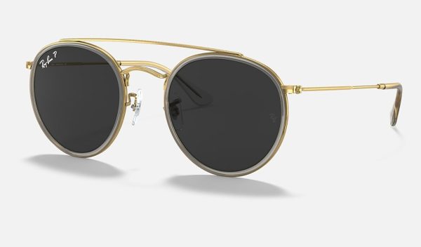 Ray Ban Round Sunglasses Black Ray Ban Round Sunglasses Gold Ray Ban Round Metal Gold RB3582 ROUND DOUBLE BRIDGE