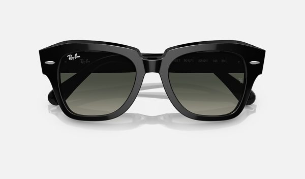Ray-Ban Acetate Sunglasses Square Sunglasses Designer Gradient Gray Sunglasses RB2186