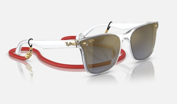 Ray-Ban Injected Sunglasses Ray Ban Blue Gradient Sunglasses Retro Square Sunglasses RB4391D