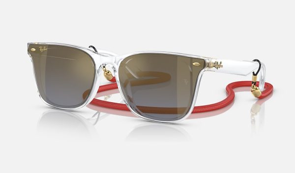Ray-Ban Injected Sunglasses Ray Ban Blue Gradient Sunglasses Retro Square Sunglasses RB4391D