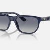 Ray Ban Irregular Sunglasses Acetate Frame Sunglasses Blue Gradient Sunglasses RB4404M