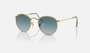 Ray Ban Round Metal Gold Ray Ban Blue Gradient Ray Ban Round Brown ROUND METAL GRADIENT